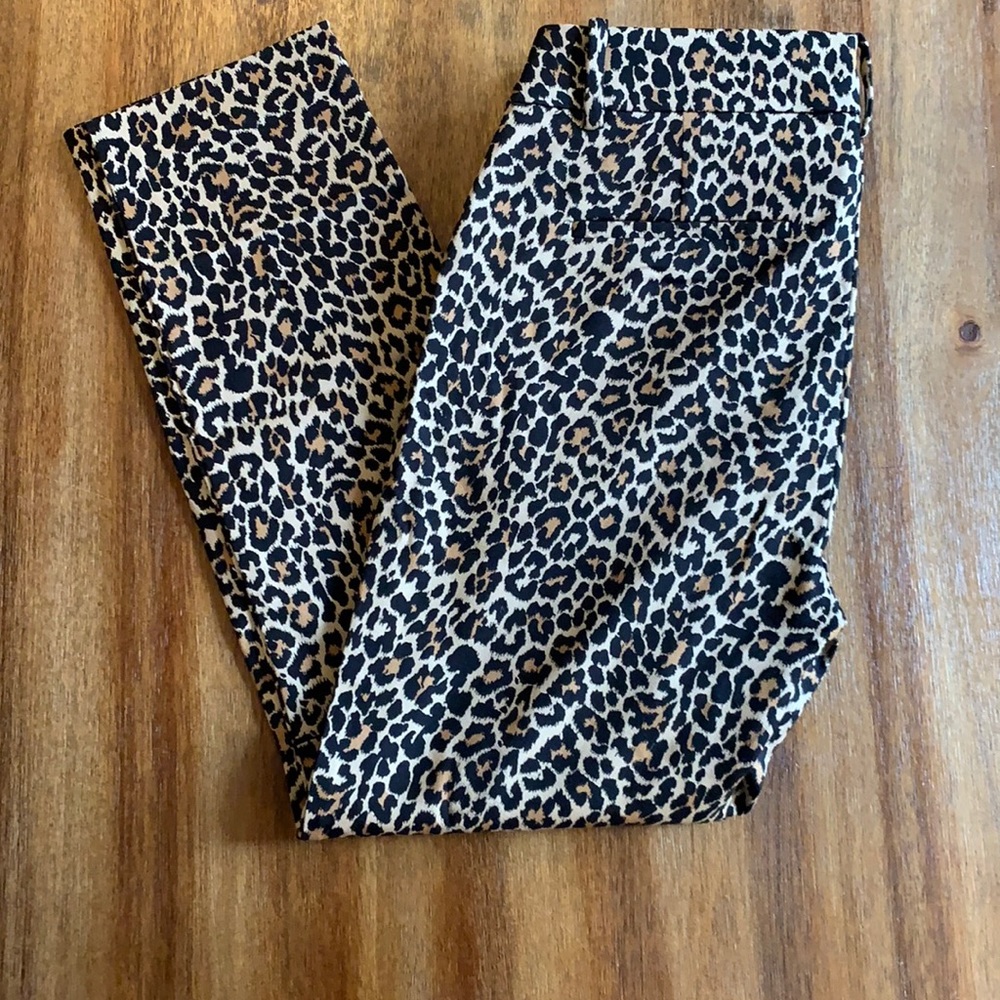 J Crew Winnie Pant in Cheetah Size 4